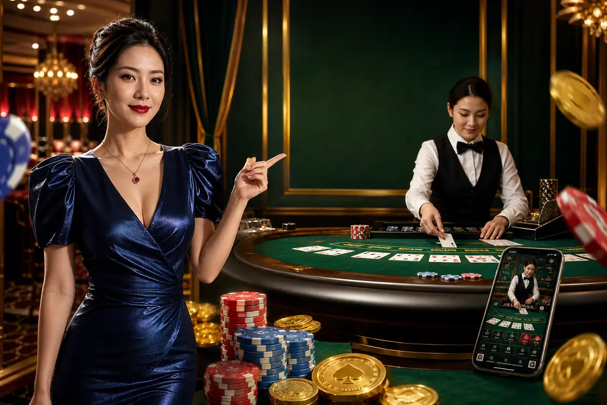 71cuci live dealer suasana meja kasino